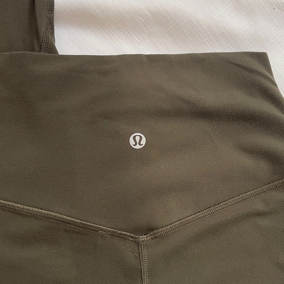 lululemon athletica olive green Leggings 28” inseam - Picture 3 of 6